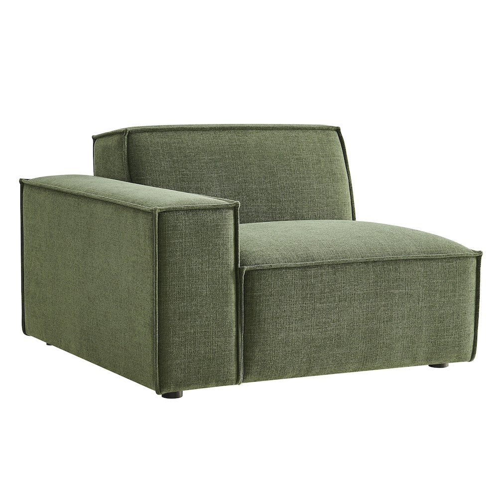 Restore Performance Fabric Upholstered Left-Facing Modular Lounge Chair
