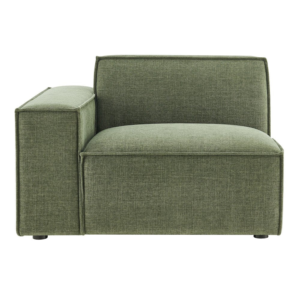 Restore Performance Fabric Upholstered Left-Facing Modular Lounge Chair
