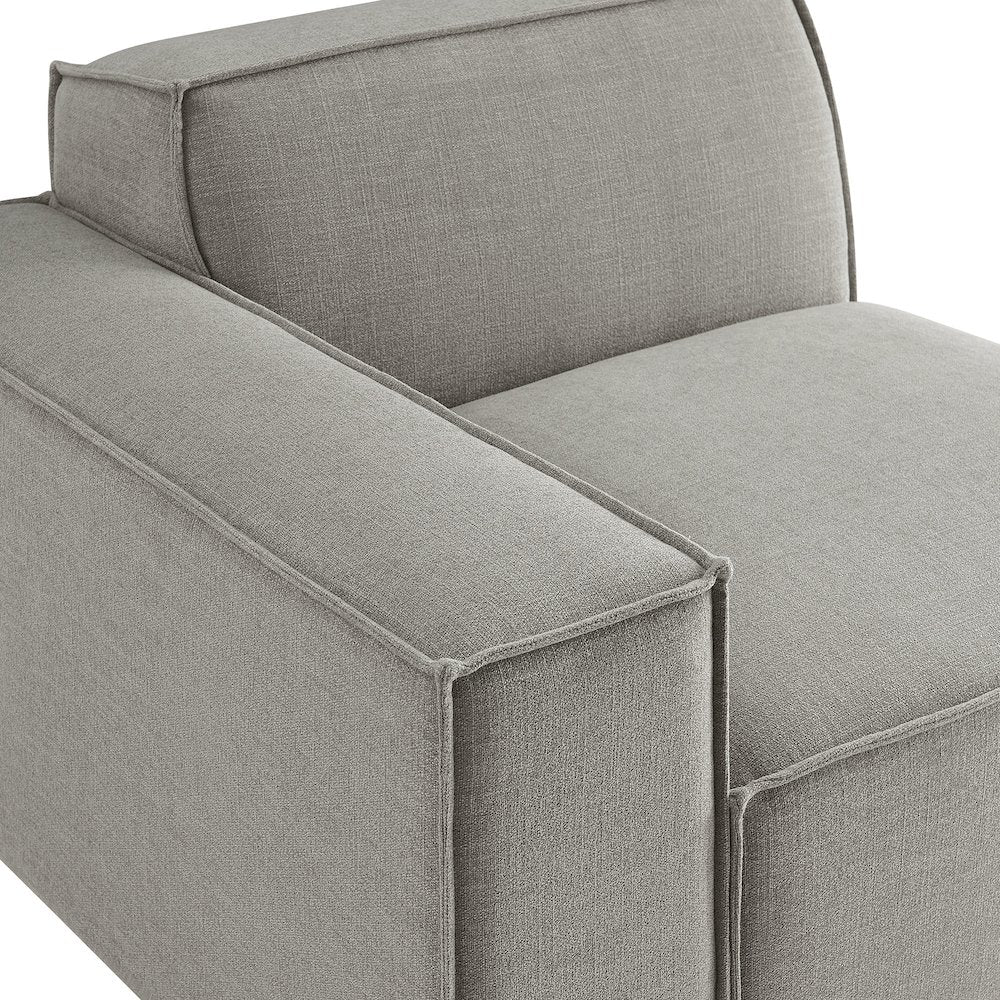 Restore Performance Fabric Upholstered Left-Facing Modular Lounge Chair