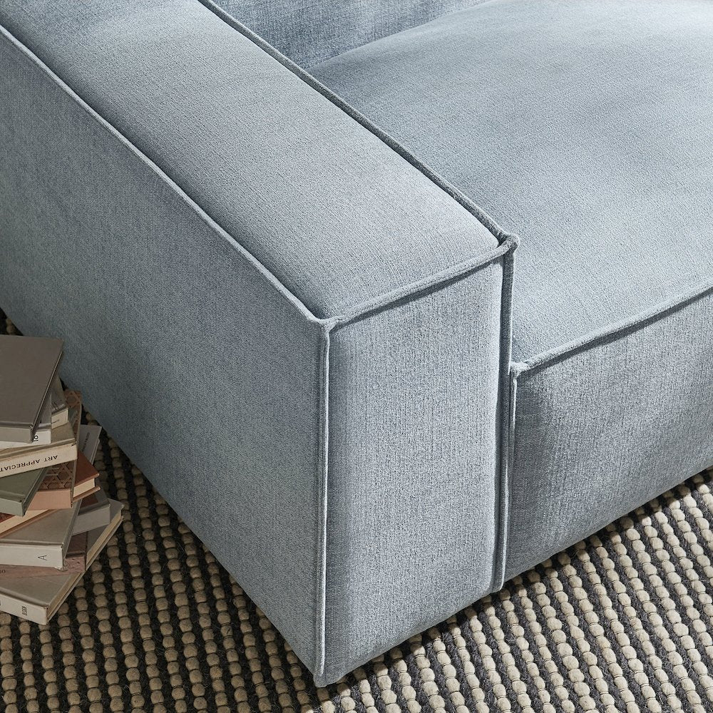 Restore Performance Fabric Upholstered Left-Facing Modular Lounge Chair