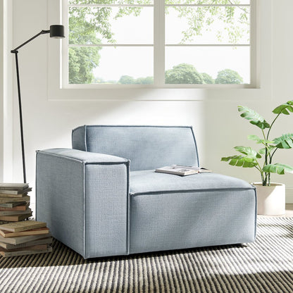 Restore Performance Fabric Upholstered Left-Facing Modular Lounge Chair