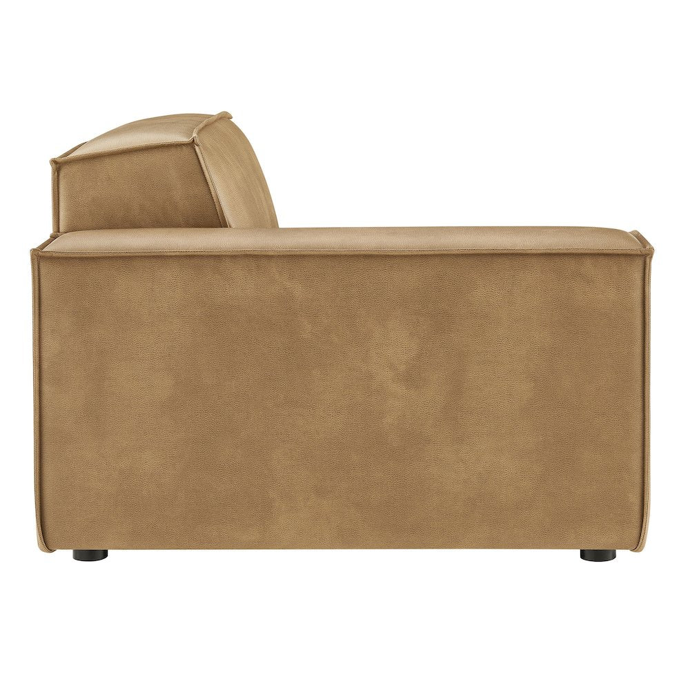 Restore Vegan Leather Left-Facing Modular Lounge Chair