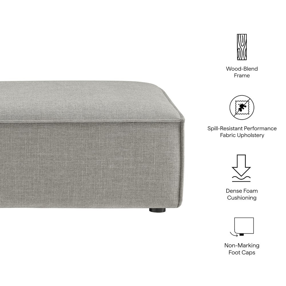 Restore Performance Fabric Upholstered Modular Ottoman