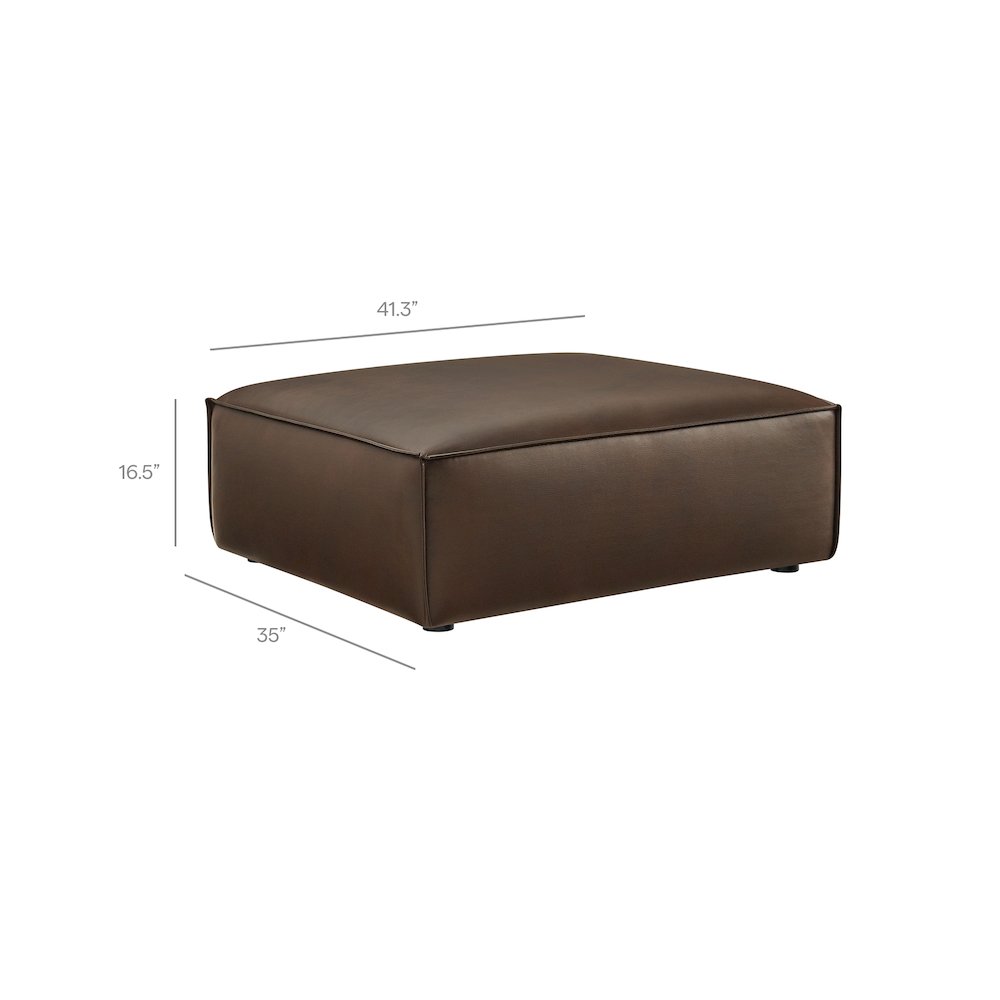 Restore Vegan Leather Modular Ottoman
