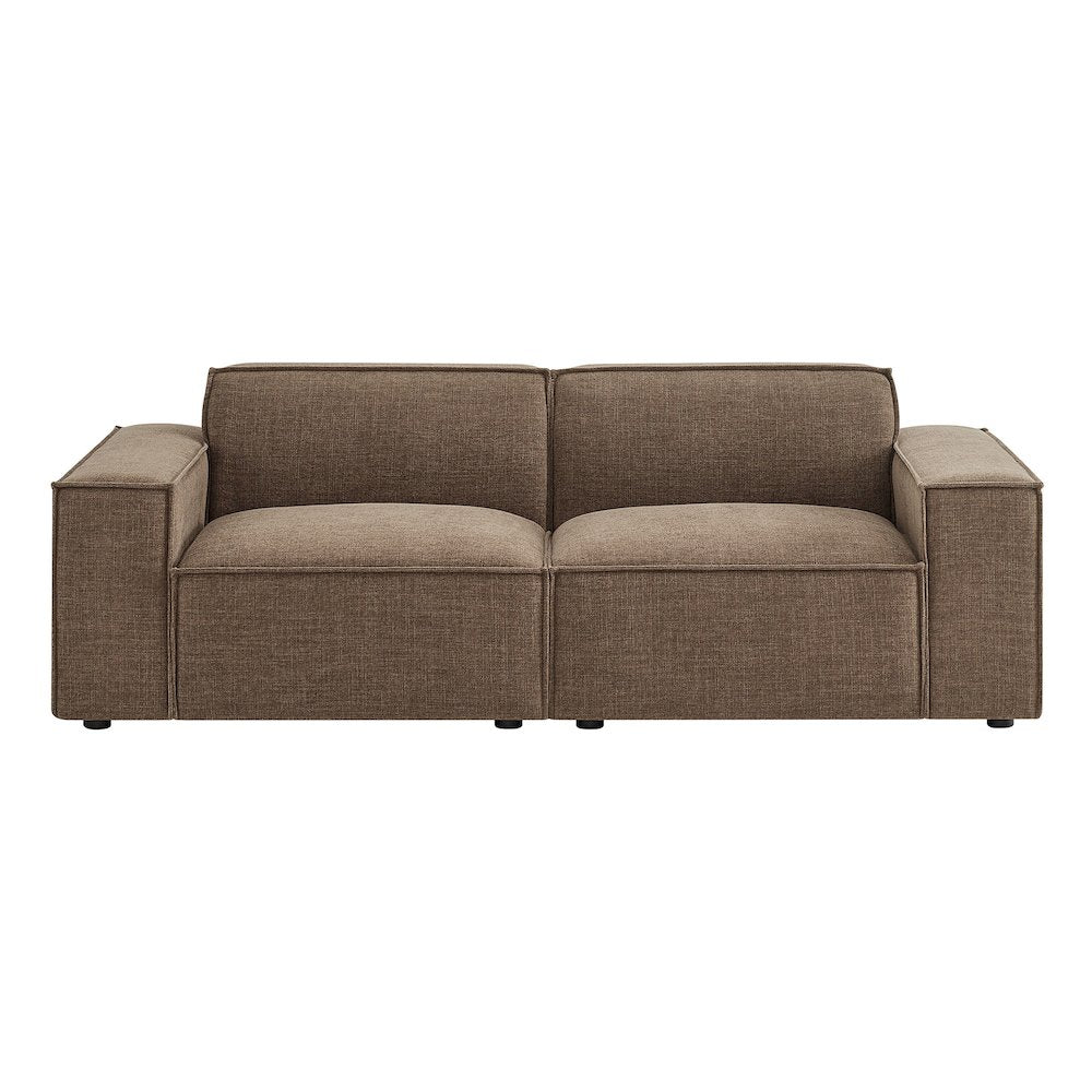 Restore 2-Piece Performance Fabric Upholstered Modular Loveseat
