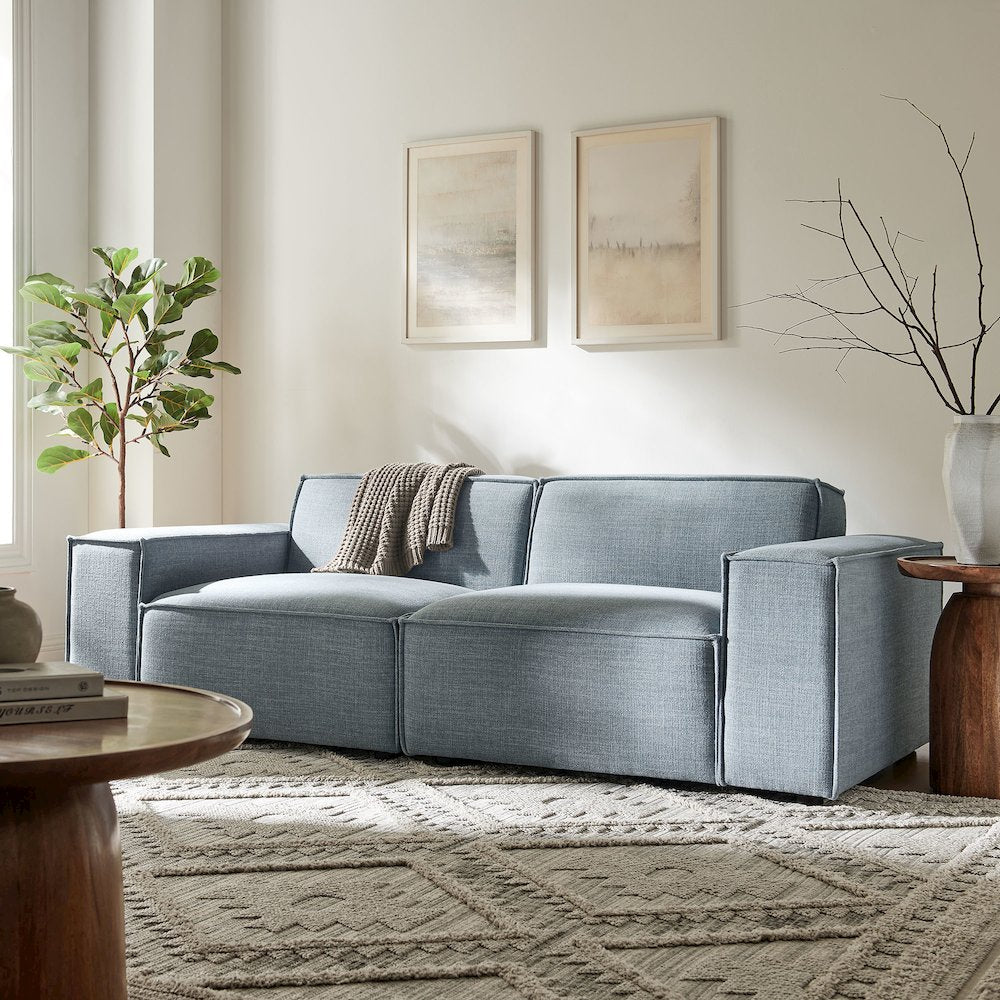 Restore 2-Piece Performance Fabric Upholstered Modular Loveseat