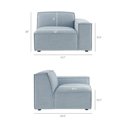 Restore 2-Piece Performance Fabric Upholstered Modular Loveseat