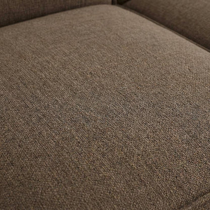 Performance Fabric Modular Sectional Sofa with Ottoman for Living Room, Mocha