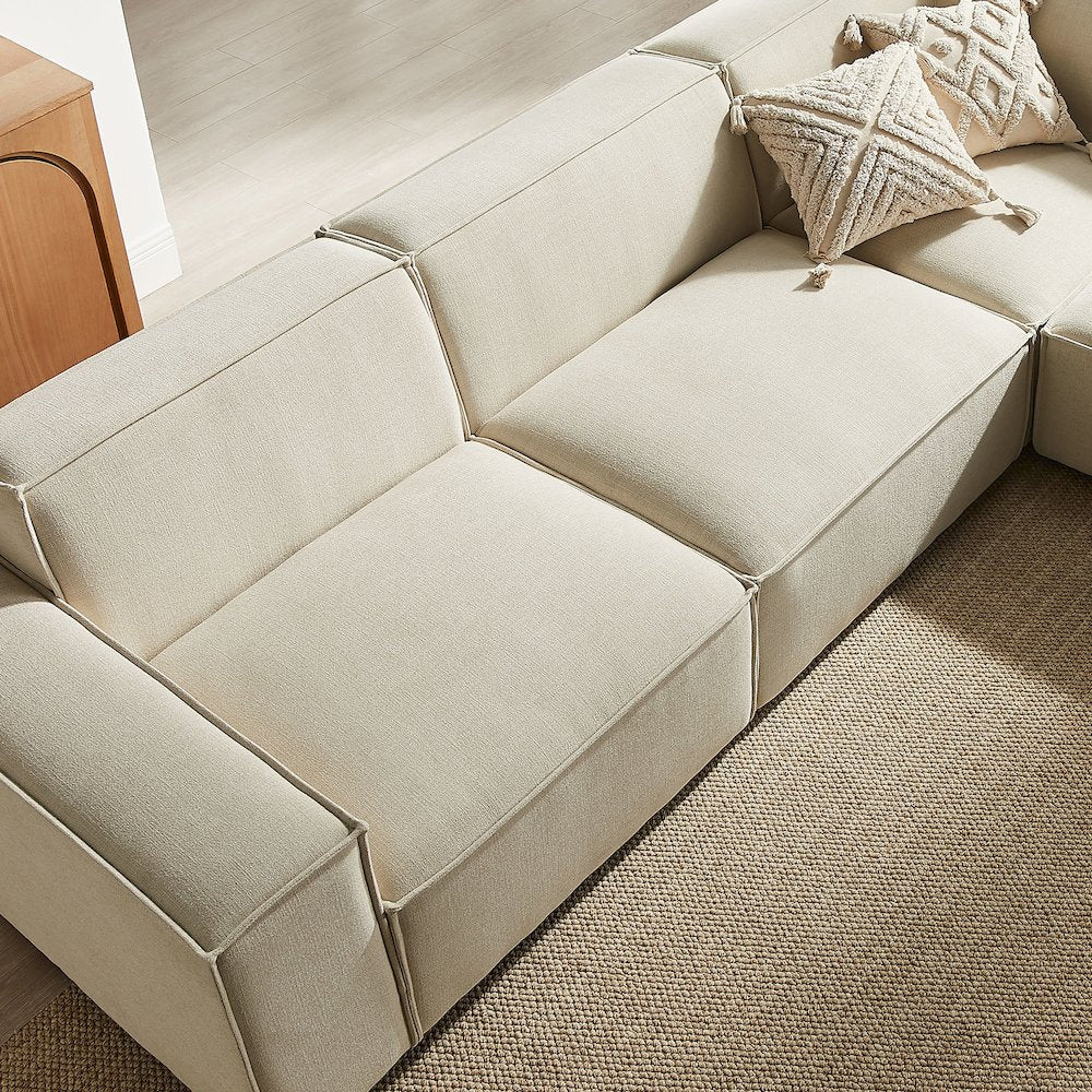 Restore 5-Piece Performance Fabric Upholstered Modular L-Shaped Sofa