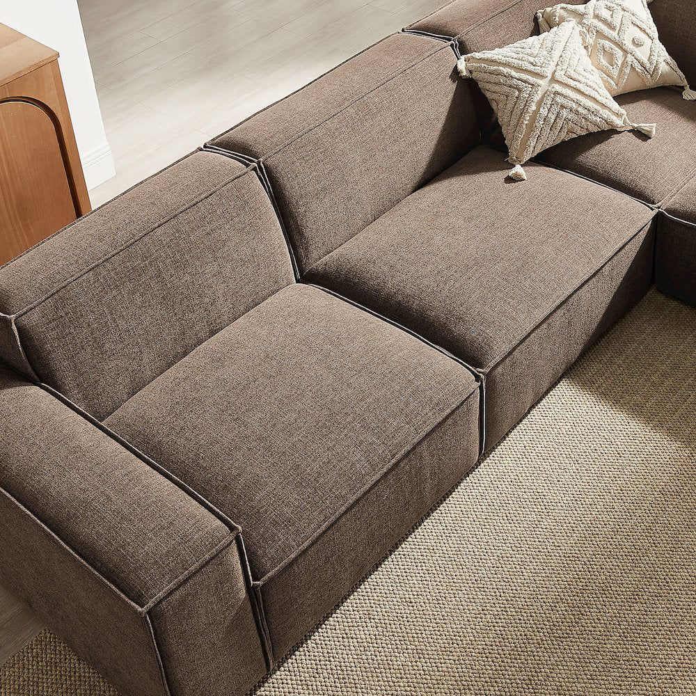Restore 5-Piece Performance Fabric Upholstered Modular L-Shaped Sofa
