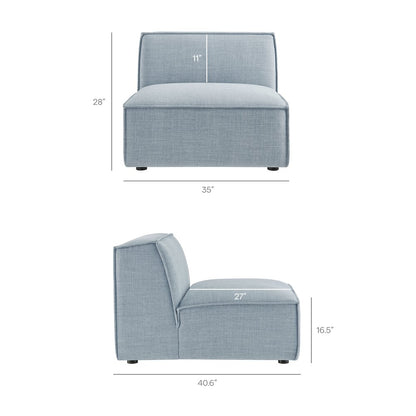 Restore 5-Piece Performance Fabric Upholstered Modular L-Shaped Sofa