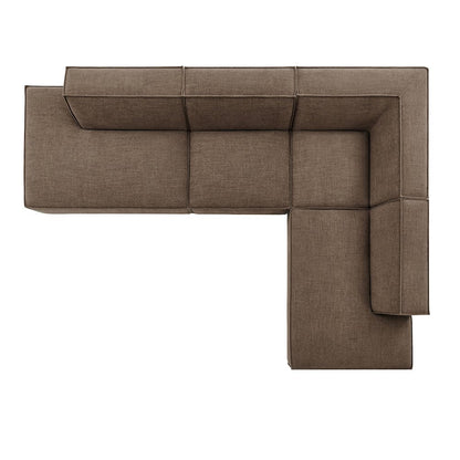 Restore 4-Piece Performance Fabric Modular L-Shaped Armless Sect. Sofa