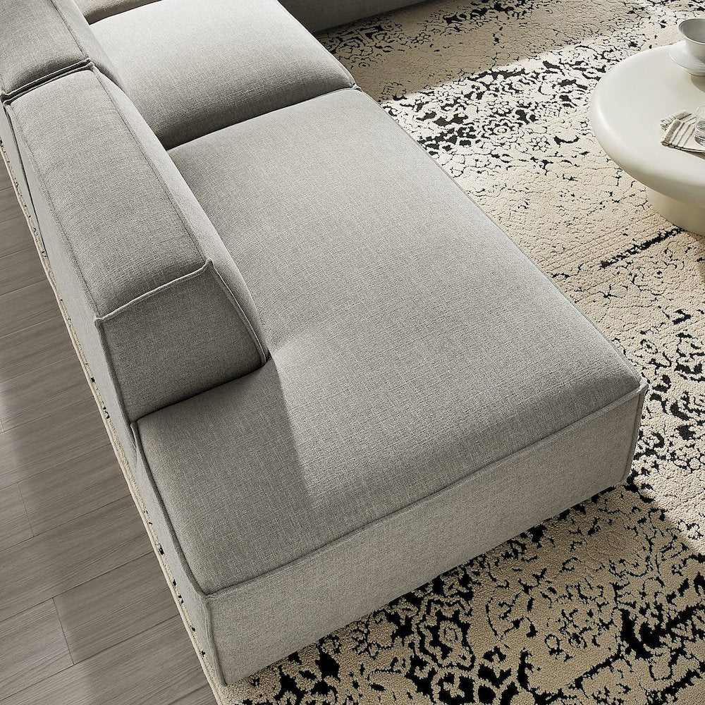 Restore 4-Piece Performance Fabric Modular L-Shaped Armless Sect. Sofa