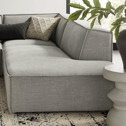 Restore 4-Piece Performance Fabric Modular L-Shaped Armless Sect. Sofa