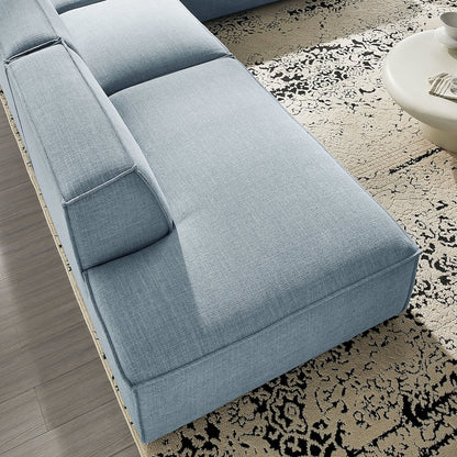 Restore 4-Piece Performance Fabric Modular L-Shaped Armless Sect. Sofa