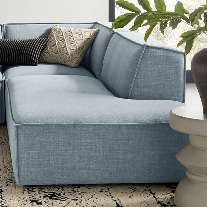 Restore 4-Piece Performance Fabric Modular L-Shaped Armless Sect. Sofa