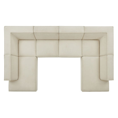 Restore 6-Piece Performance Fabric Upholstered U-Shaped Sectional Sofa