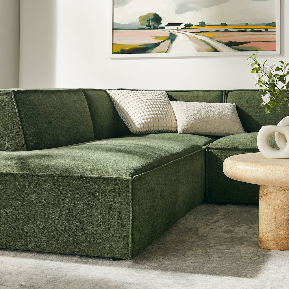 Restore 6-Piece Performance Fabric Upholstered U-Shaped Sectional Sofa