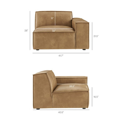 Restore 6-Piece Vegan Leather Modular Sectional Sofa