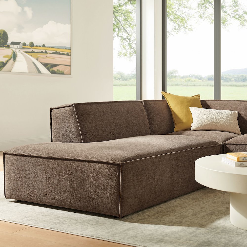 Restore 3-Piece Performance Fabric Upholstered Modular L-Shaped Sectional Sofa