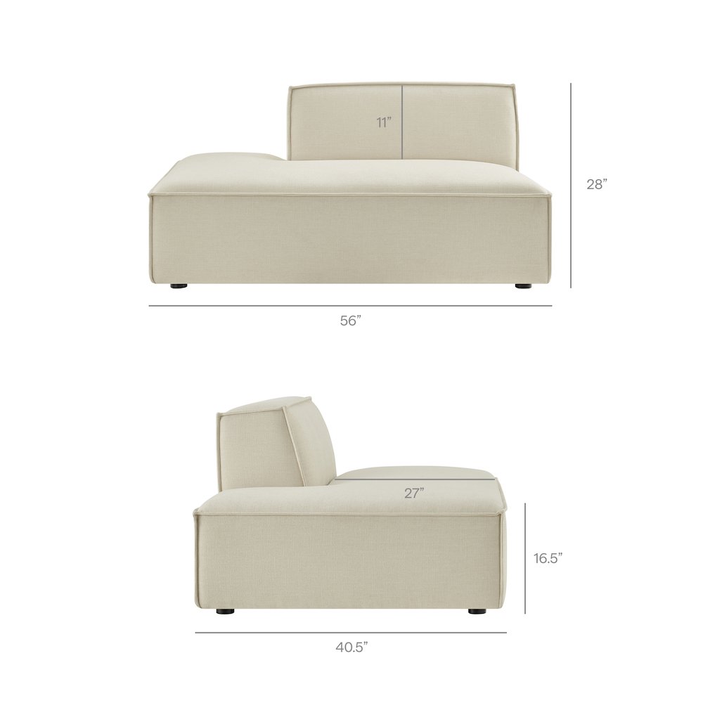 Restore 2-Piece Performance Fabric Upholstered Modular Loveseat