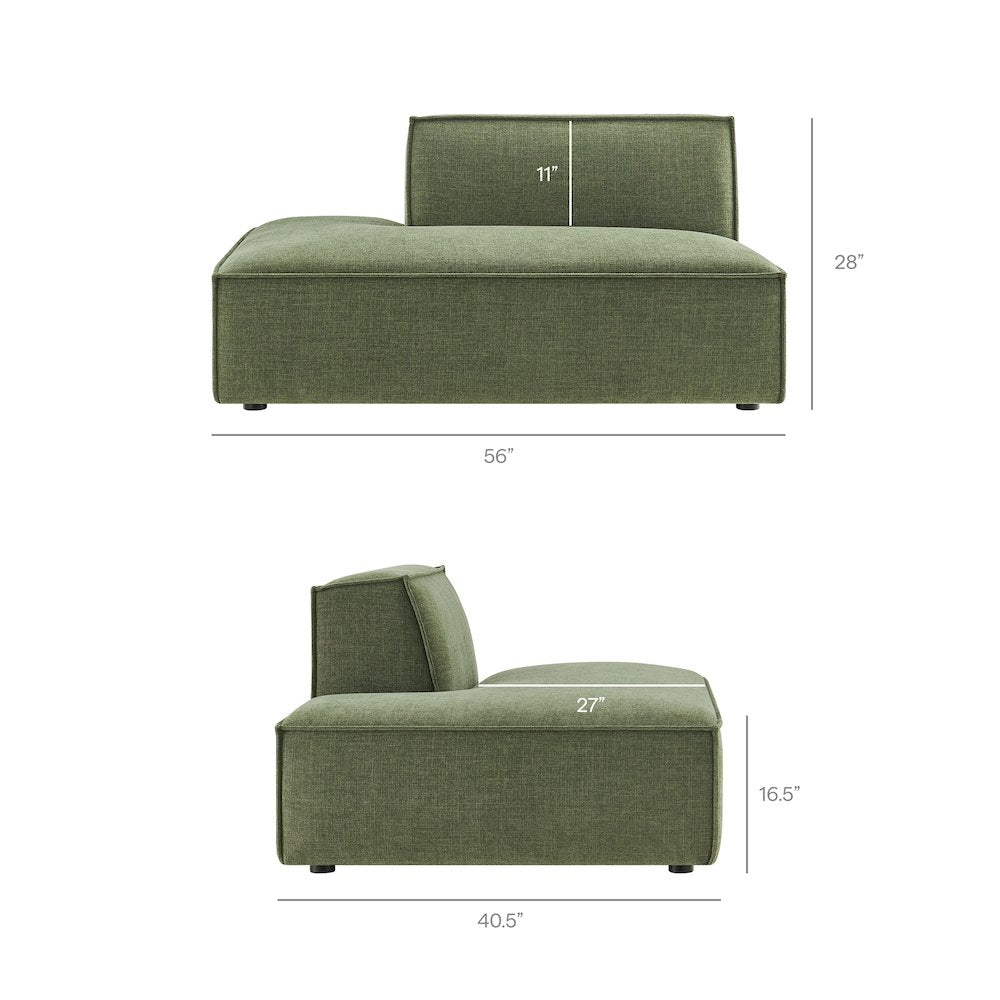 Restore 2-Piece Performance Fabric Upholstered Modular Loveseat