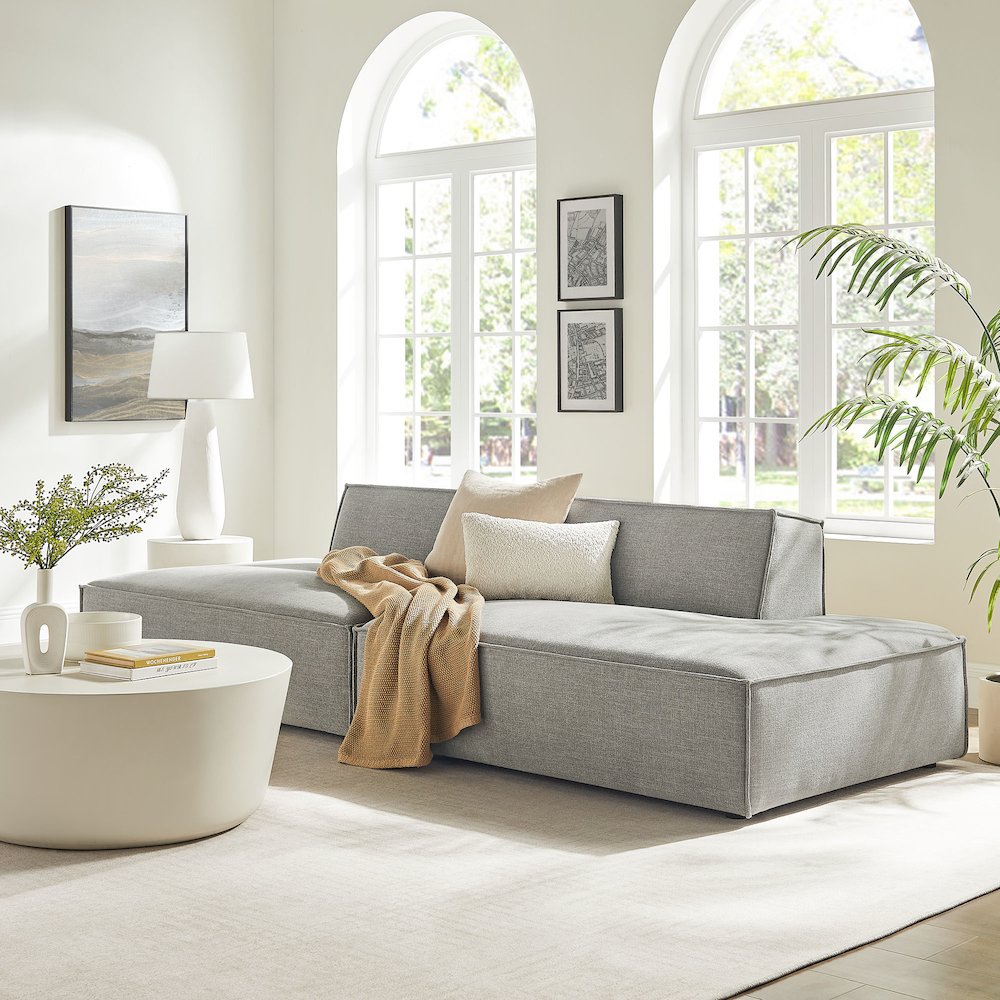 Restore 2-Piece Performance Fabric Upholstered Modular Loveseat