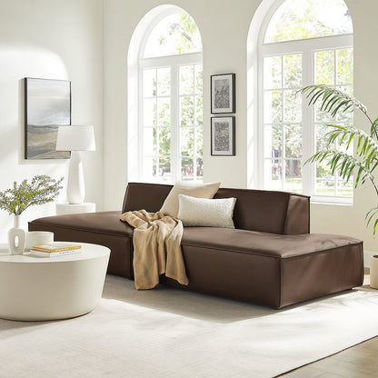 Restore 2-Piece Vegan Leather Modular Loveseat