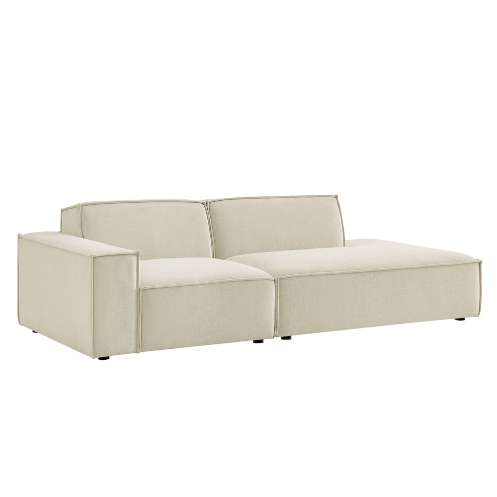Restore 2-Piece Performance Fabric Upholstered Modular Loveseat