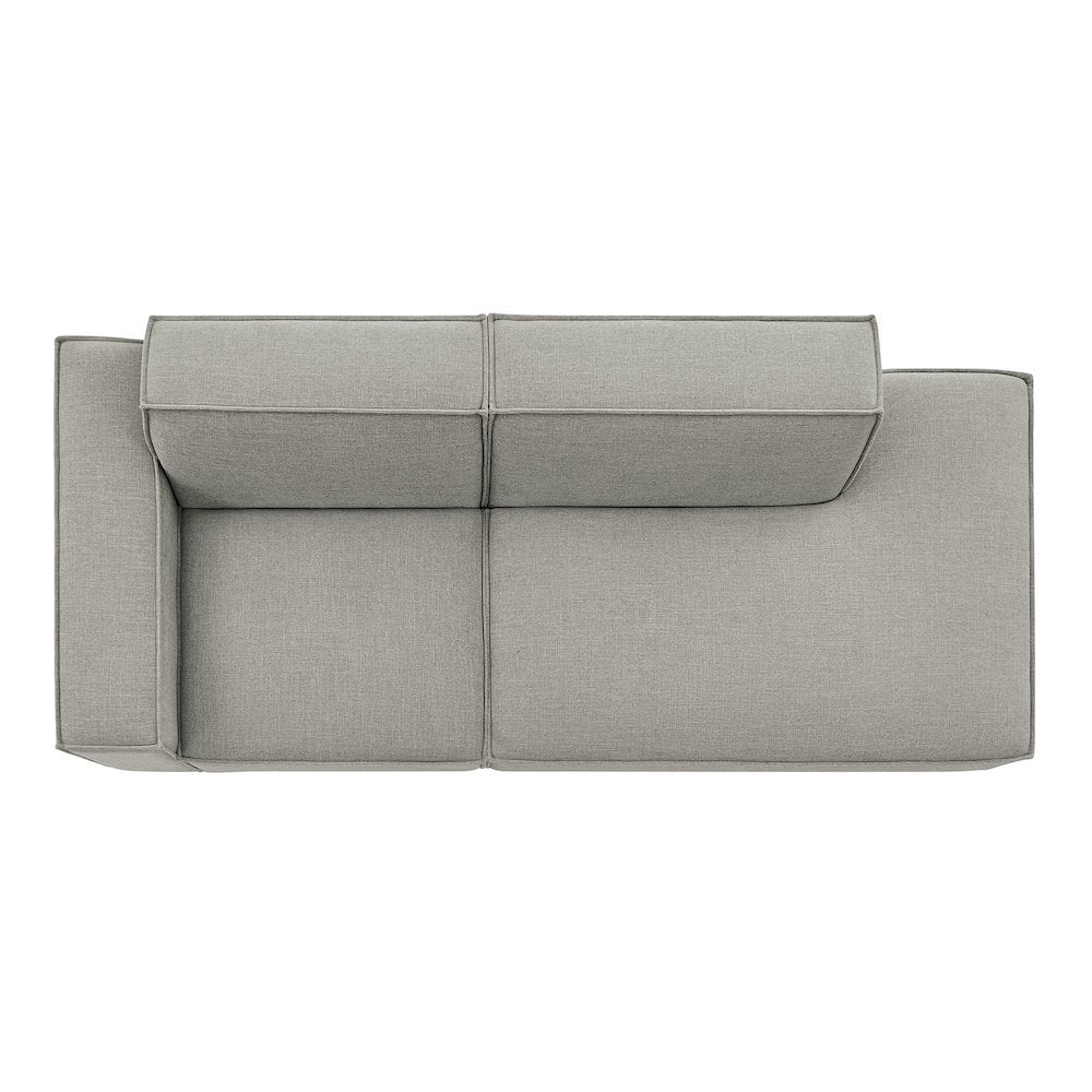 Restore 2-Piece Performance Fabric Upholstered Modular Loveseat