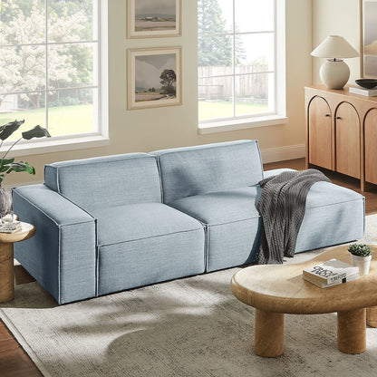 Restore 2-Piece Performance Fabric Upholstered Modular Loveseat