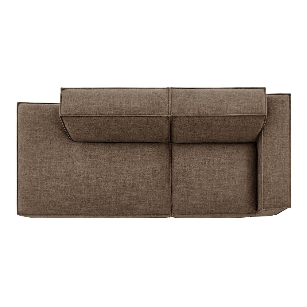 Restore 2-Piece Performance Fabric Upholstered Modular Loveseat