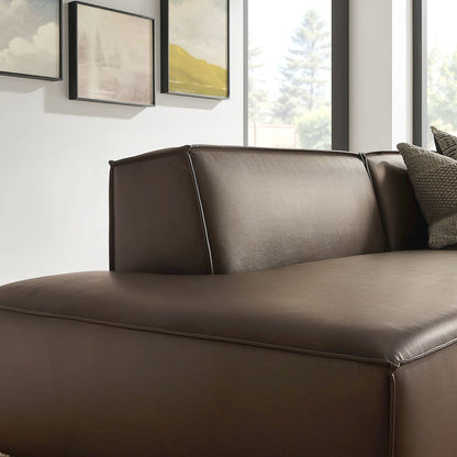 Restore 2-Piece Vegan Leather Modular Loveseat