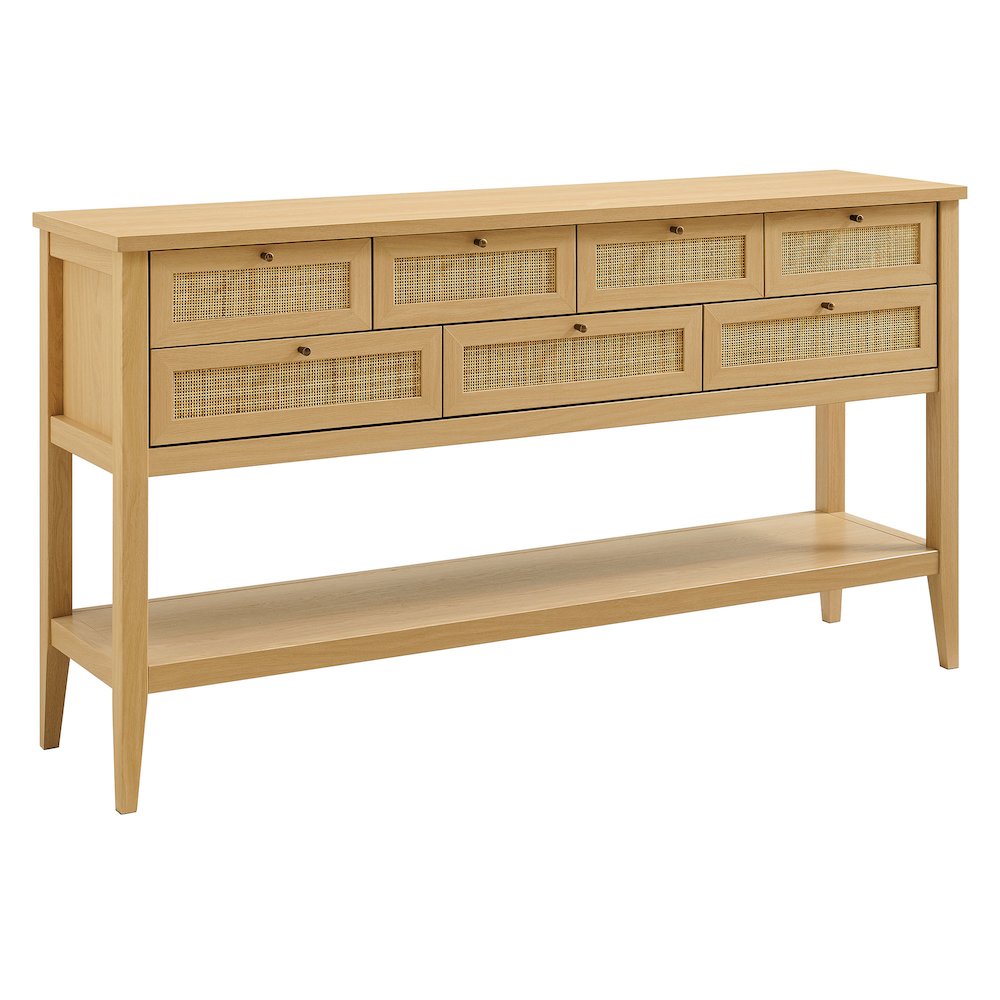 Soma 62 Inch Rattan Console Table