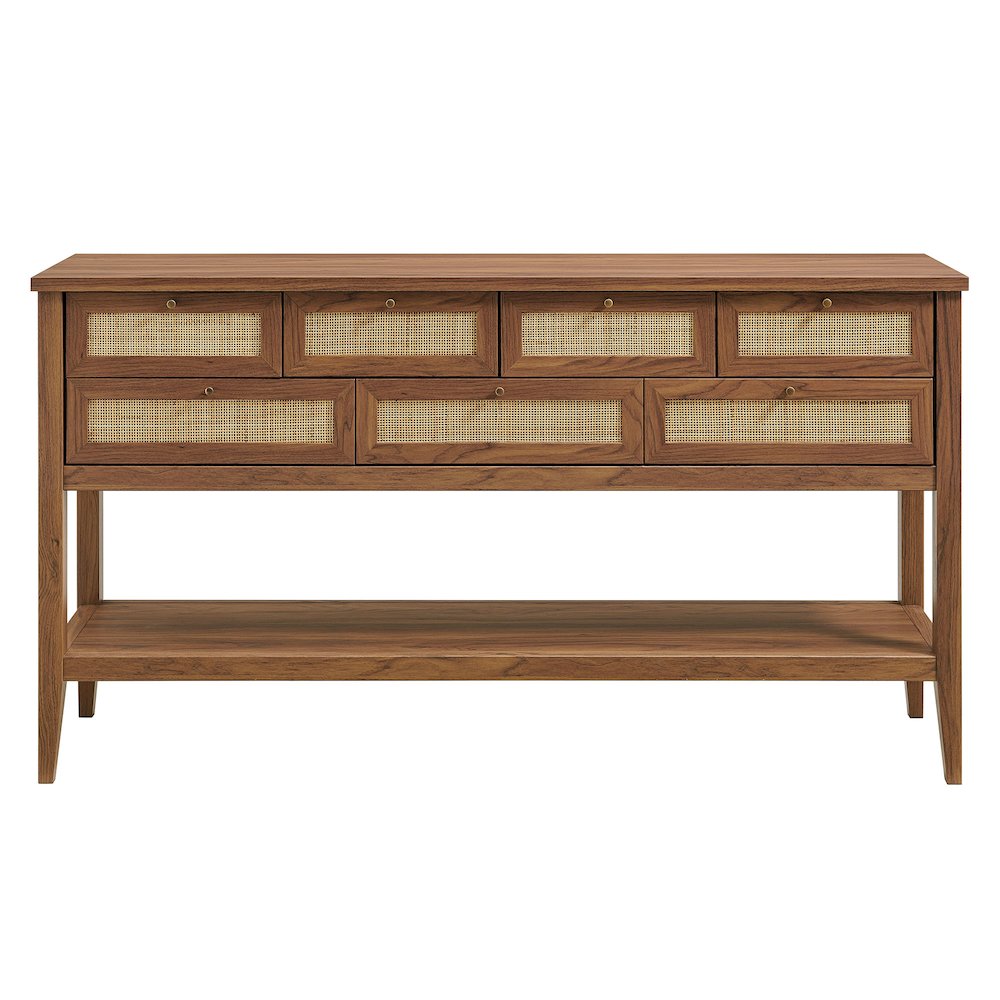Soma 62 Inch Rattan Console Table