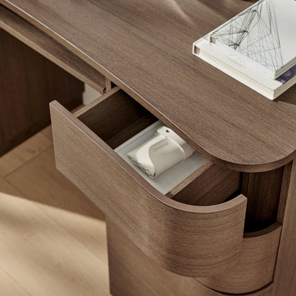 Mirae 55" 6-Drawer Curved Office Desk