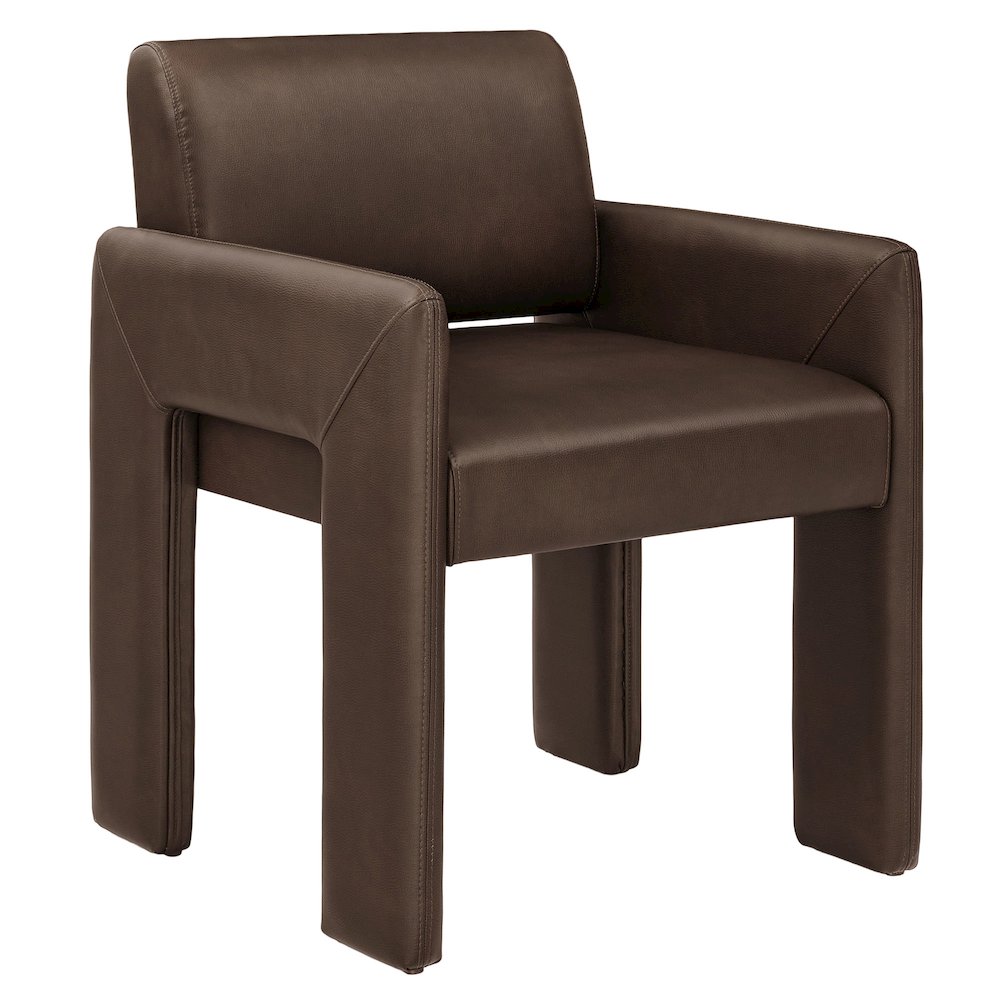 Daven Vegan Leather Dining Armchair