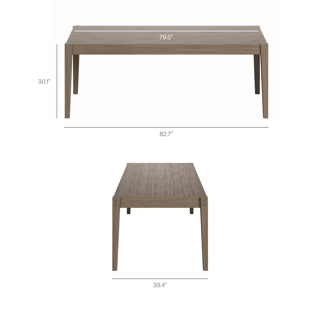 Northlake 7-Piece Outdoor Patio Teak Wood Dining Set