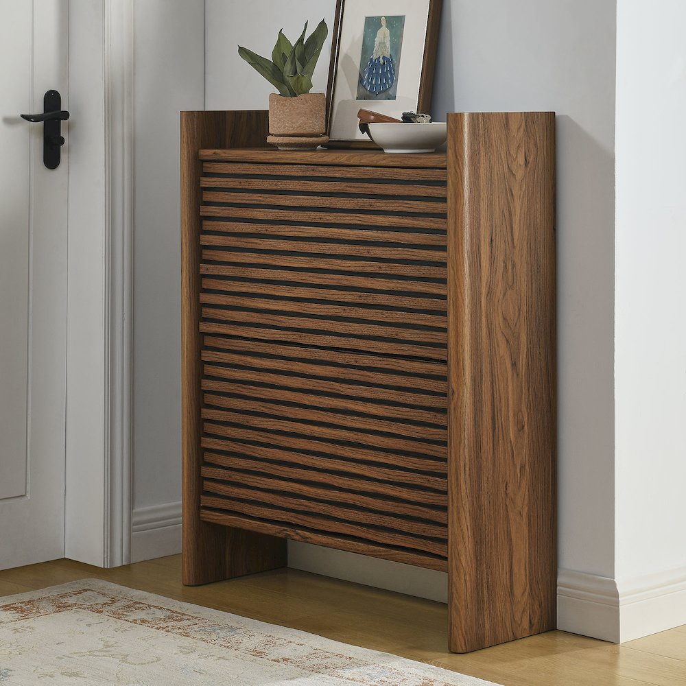 Emric Wave Shoe Cabinet