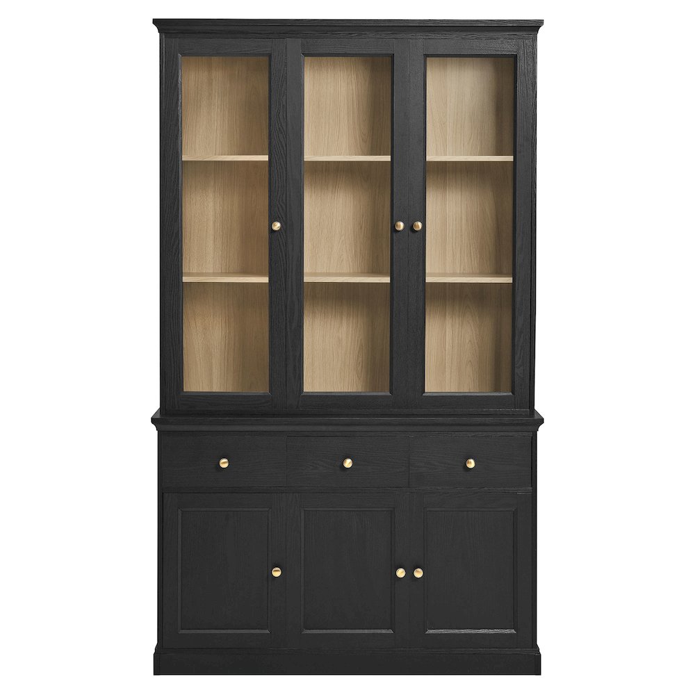 Amara 79 Inch Large Storage Display Cabinet