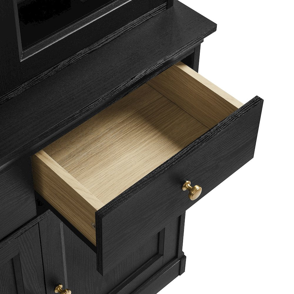 Amara 79 Inch Large Storage Display Cabinet