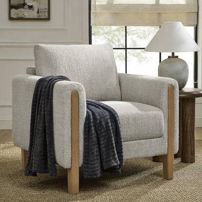 Hawken Boucle Fabric Accent Armchair