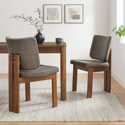 Alba Armless Upholstered Dining Chairs Set Of 2