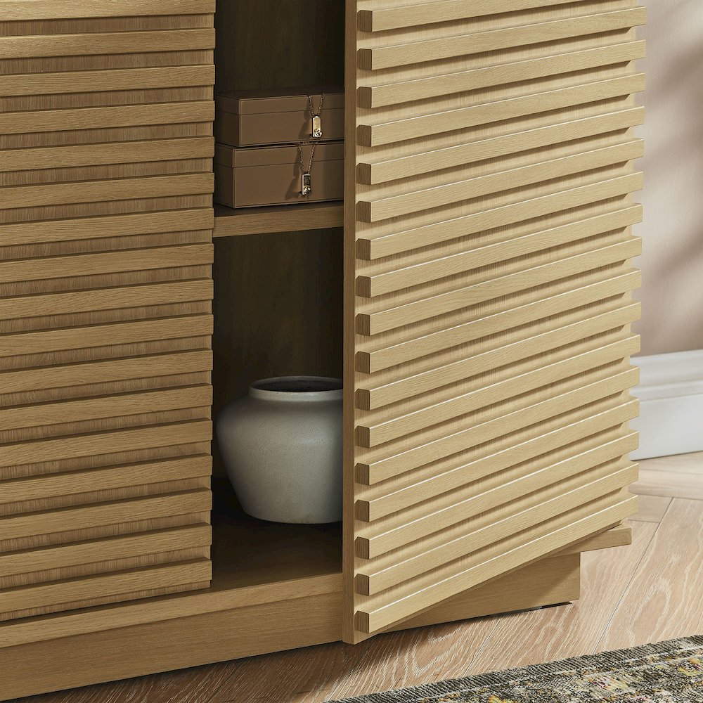 Render 2-Door Fluted Accent Cabinet