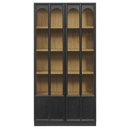 Anwen Solid Wood and Glass Display Cabinet