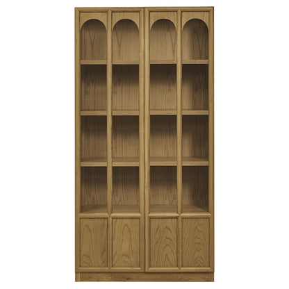 Anwen Solid Wood and Glass Display Cabinet