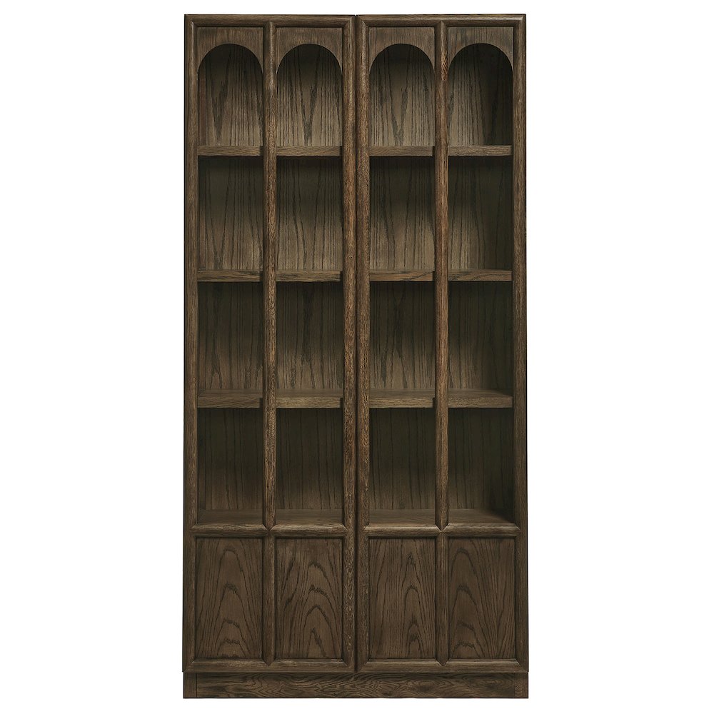 Anwen Solid Wood and Glass Display Cabinet