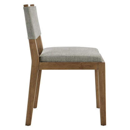 Calder Fabric Upholstered Wood Armless Dining Chair