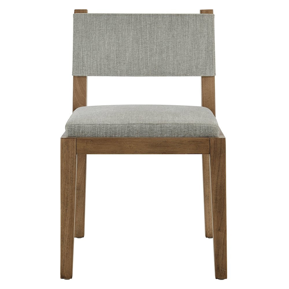 Calder Fabric Upholstered Wood Armless Dining Chair