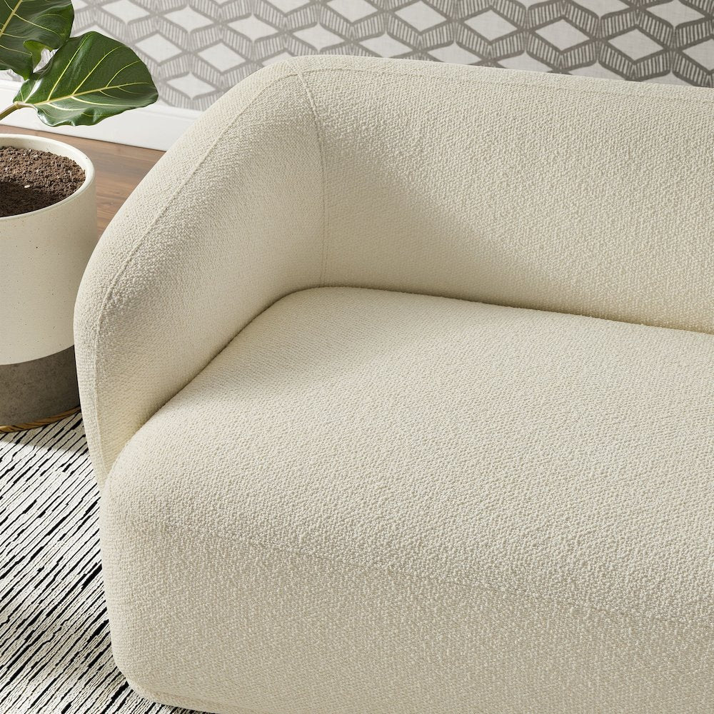 Monica 88 Inch Boucle Fabric Sofa